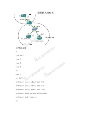 虚拟防火墙配置