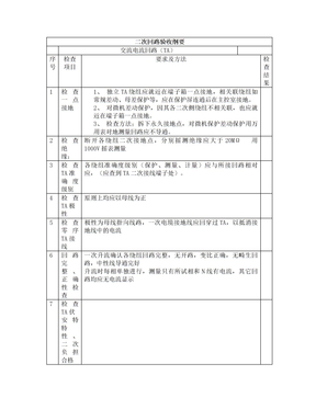 二次回路验收