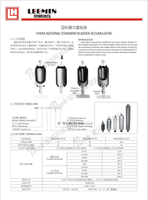 01 国标囊式蓄能器