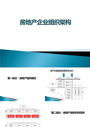 房地产公司架构范例 ppt课件