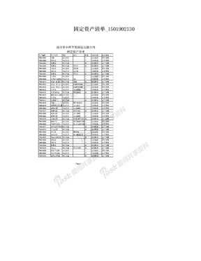 固定资产清单_1501902130