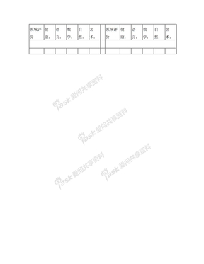 家园联系手册评语表模