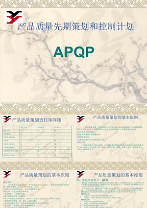 APQP产品质量先期策划和控制计划