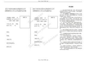 2011年蚌埠市教育局所属单位公开