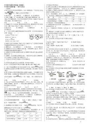 初三化学中考总复习资料2