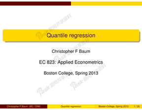 Quantile Regression 