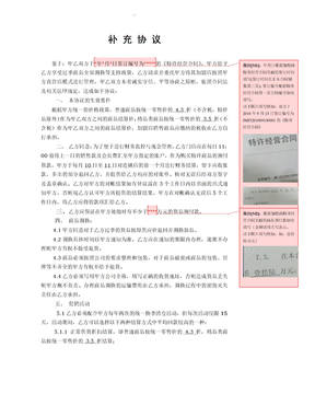 特许经营合同补充协议201389上海
