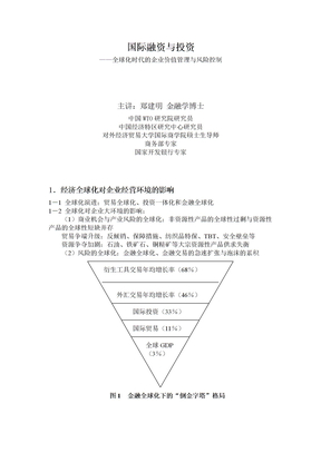 国际融资与投资