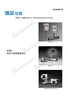 2 德菲-FOX热式气体流量计