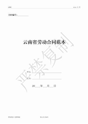云南省劳动合同范本-(优质文档)