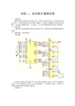 8255定时器计数器实验