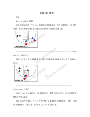 篮球3V3战术