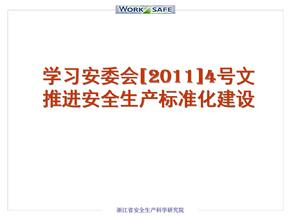 学习安委会[XXXX]4号文推进安全生产标准化建设精编版