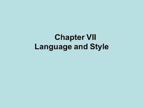 英语短篇小说赏析Chapter VII