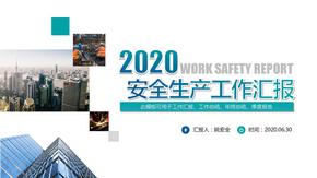 2020年安全生产月企业安全生产工作汇报ppt模板