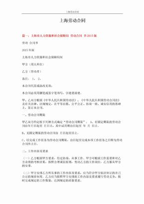 上海劳动合同 (15页)