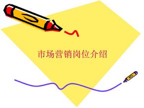 市場營銷崗位介紹.ppt