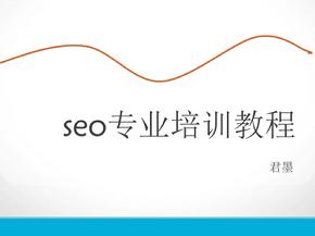 seo专业培训教程