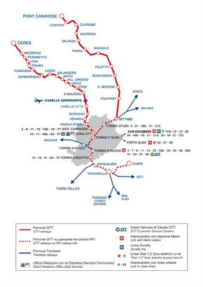 都灵地铁地图