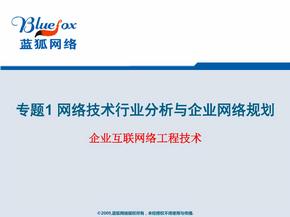 蓝狐网络网络技术行业分析与企业网络规划v
