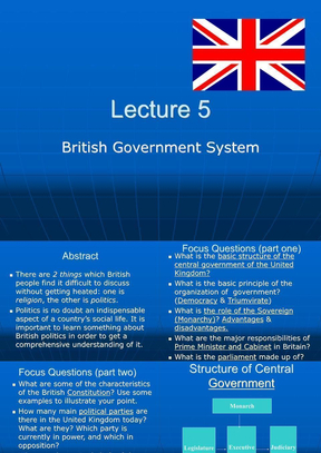 lecture 5 英国政治