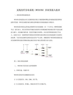 无线光纤分布系统(WFDS)多业务接入技术12021