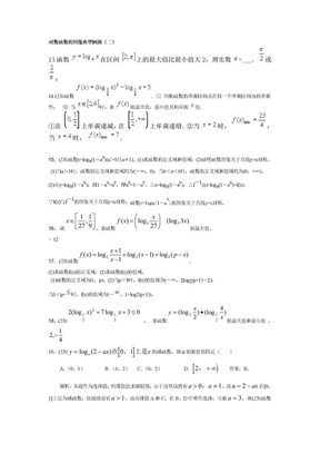 对数函数的图像典型例题（二）