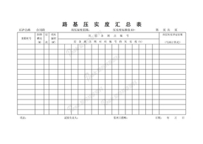 路基压实度汇总表