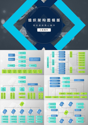 微粒体精美公司企业组织架构图表