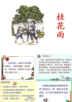 小学五年级语文《桂花雨》ppt课件