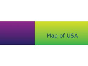 PPT图表素材之美国地图