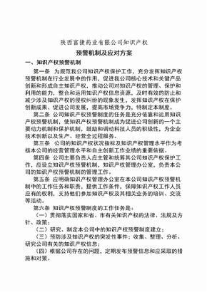 企业知识产权预警机制及应对方案