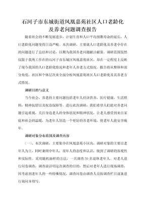 社会工作社会调查报告