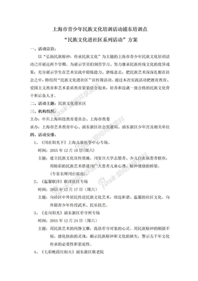 民族文化进社区活动方案