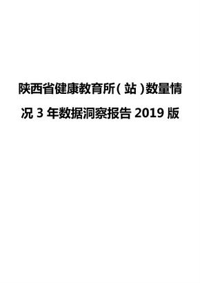 陕西省健康教育所（站）数量情况3年数据洞察报告2019版